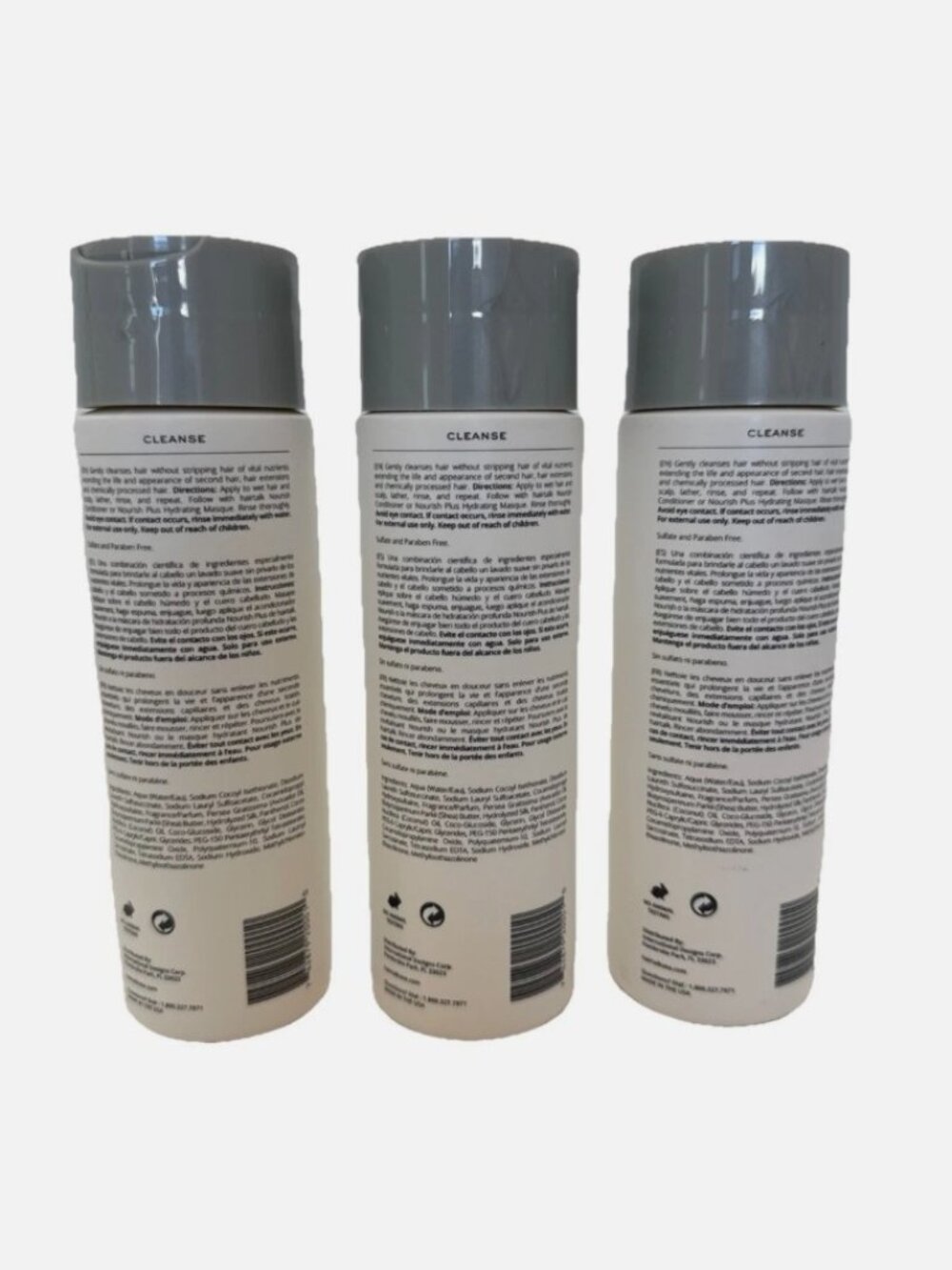 Lot of 3 HAIRTALK SHAMPOO Cleanse For Hair Extensions Sulfate and Paraben Free - Picture 2 of 2